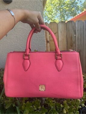MCM  Leather Satchel Handbag - missing sling